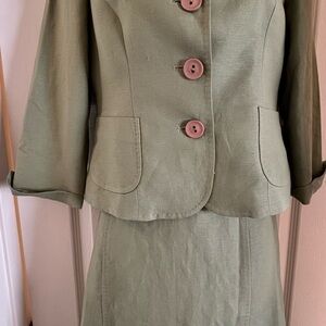 Jones New York Olive Green Suit Set